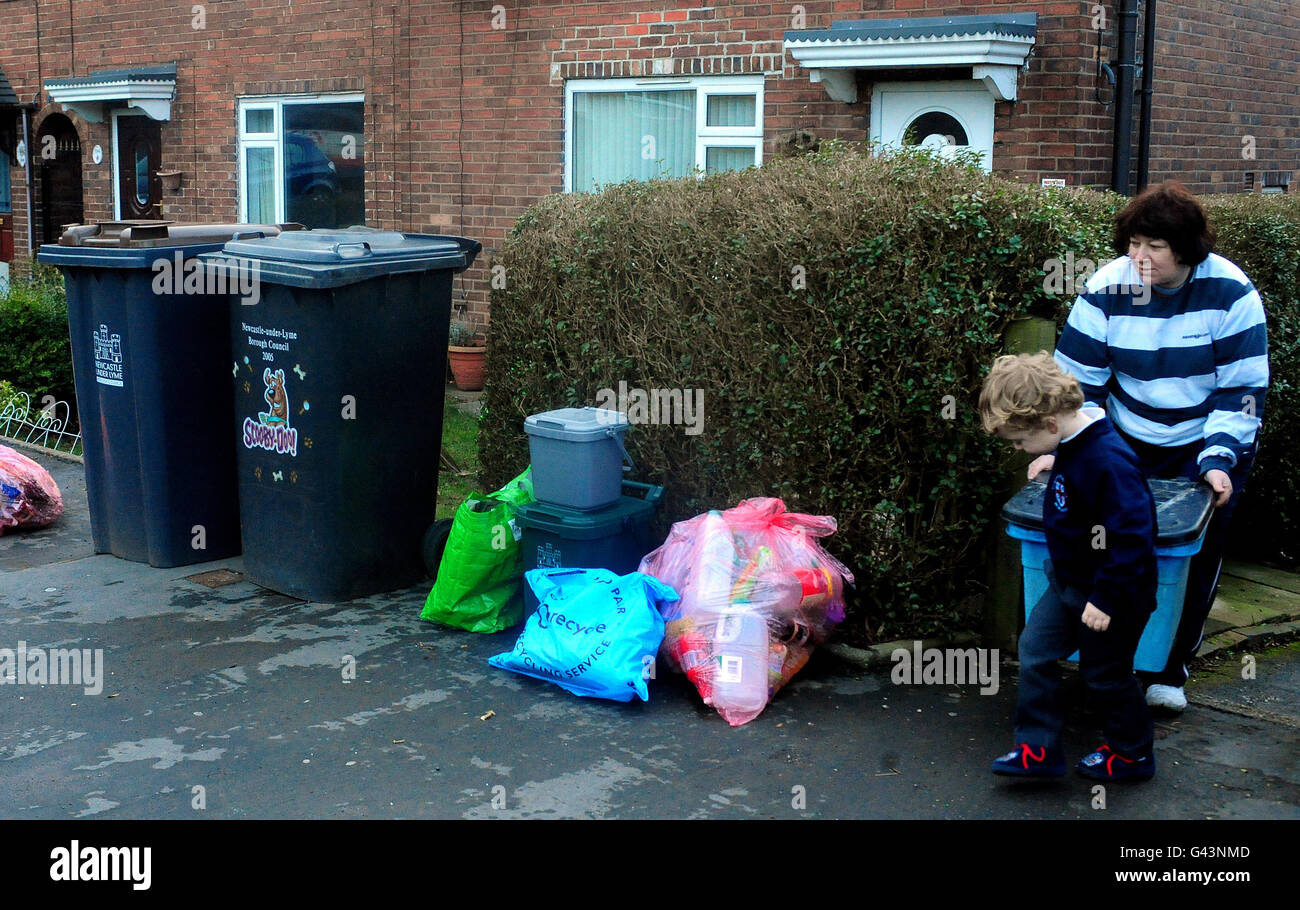 Roxanne Barlow with son Scott, 3, from Newcastle under Lyme with
