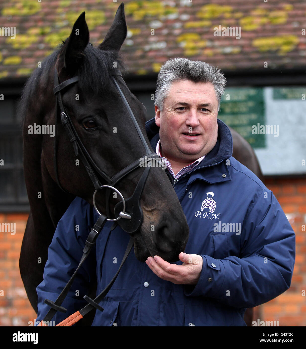 Trainer paul nichols manor farm stables hires stock photography and