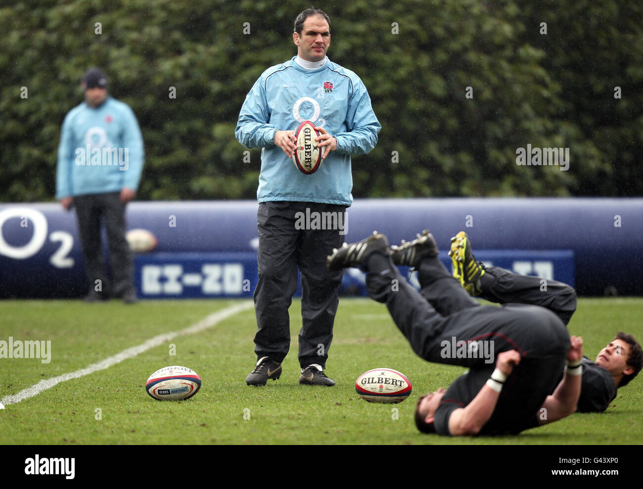 Rugby Union - RBS 6 Nations - England v Italy - England Training Session - Pennyhill Park Stock Photo