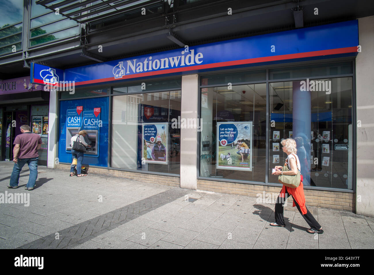 Nationwide building society branch exterior in Southampton Stock Photo