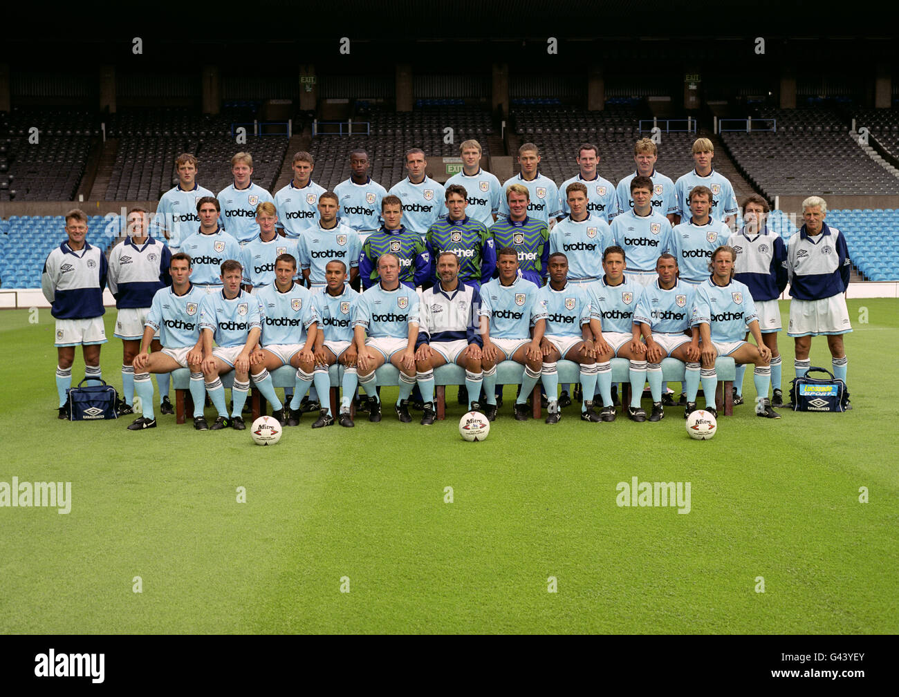 Soccer - Manchester City - Photocall - Maine Road Stock Photo
