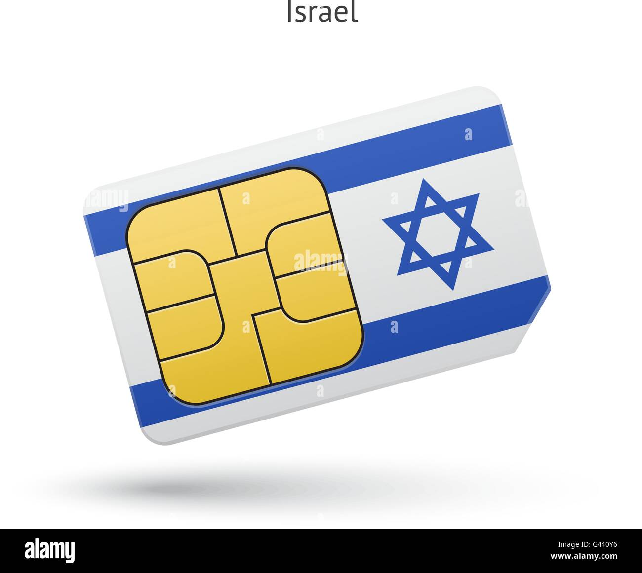 Israel mobile phone sim card with flag Stock Vector Image & Art Alamy