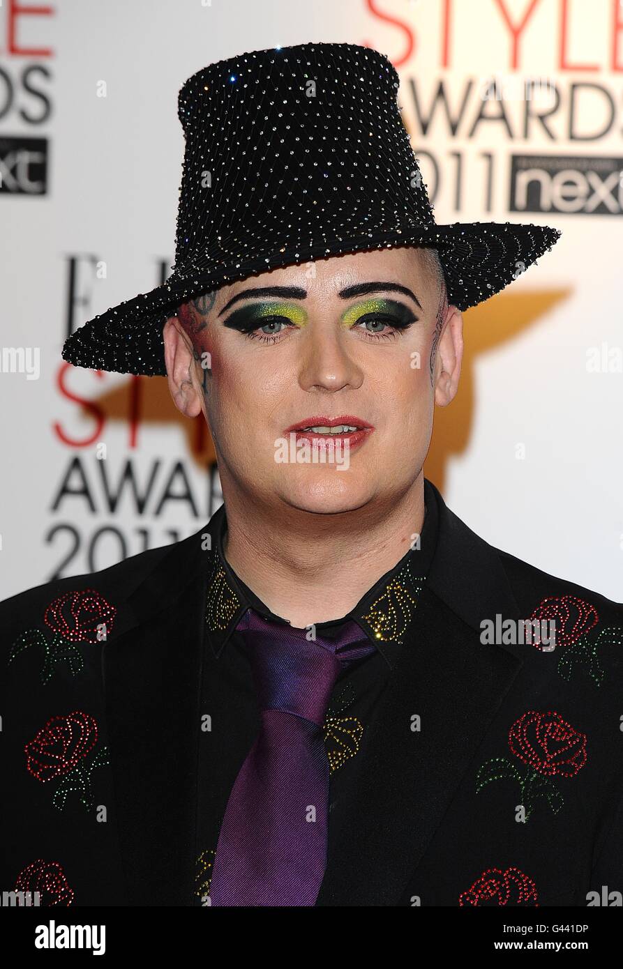 Boy George during the Elle Style awards at the Grand Connaught Rooms ...