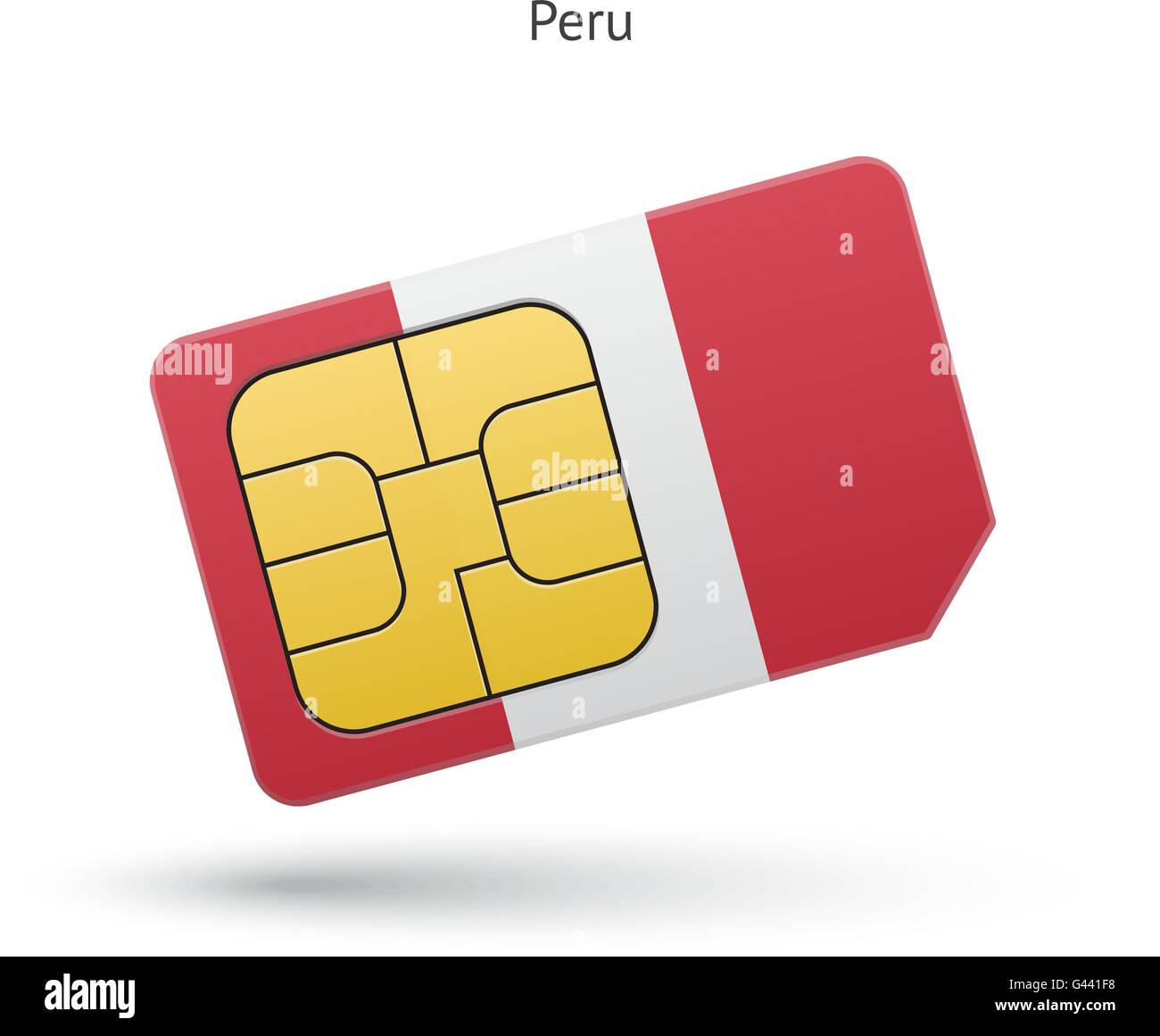 Peru mobile phone sim card with flag Stock Vector Image & Art Alamy