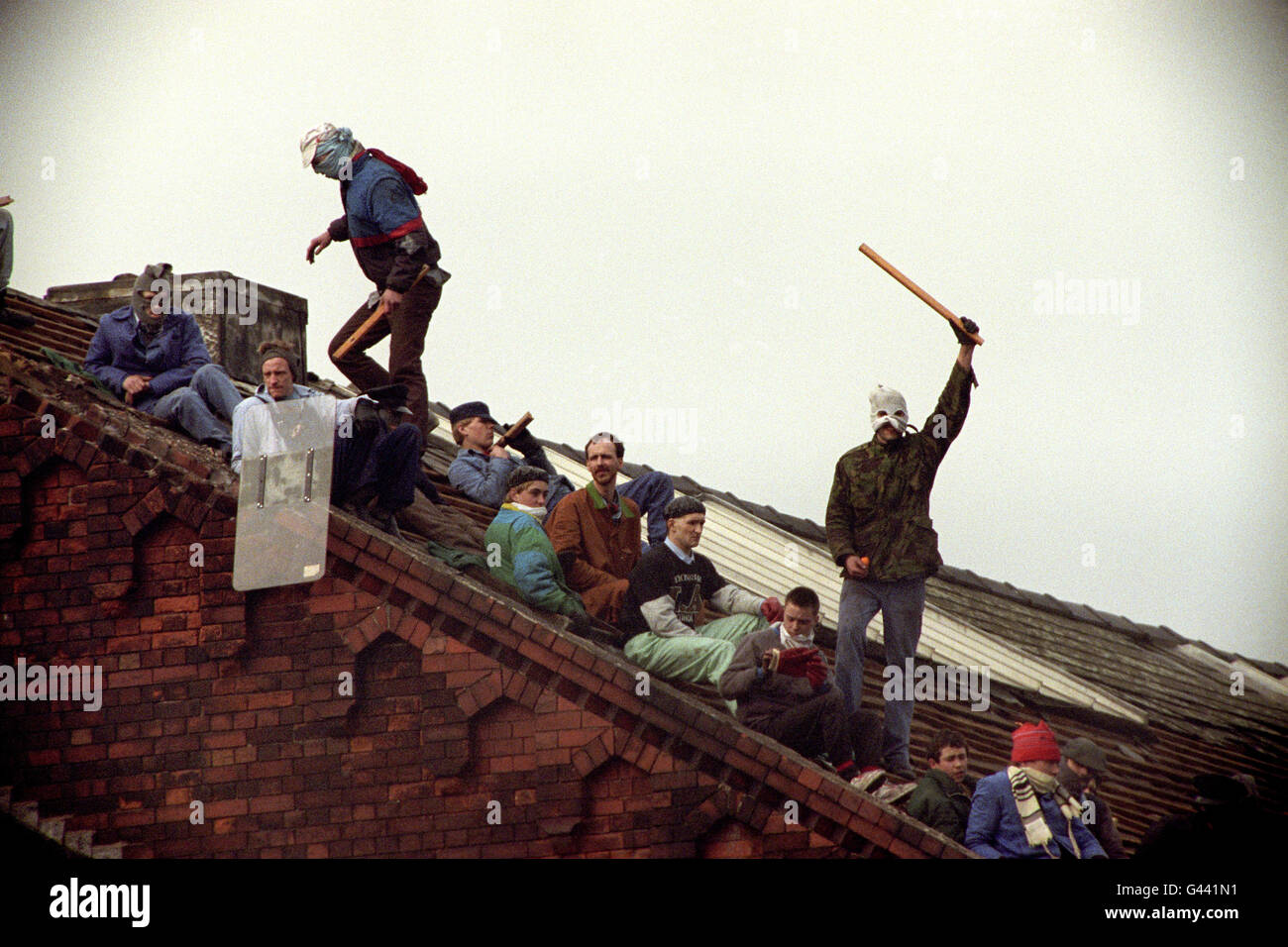 Strangeways Prisoners Riot Stock Photo