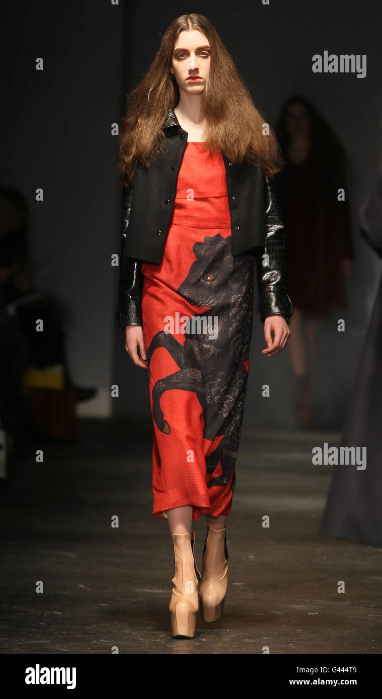 Charles Anastase Catwalk - London Fashion Week Stock Photo - Alamy