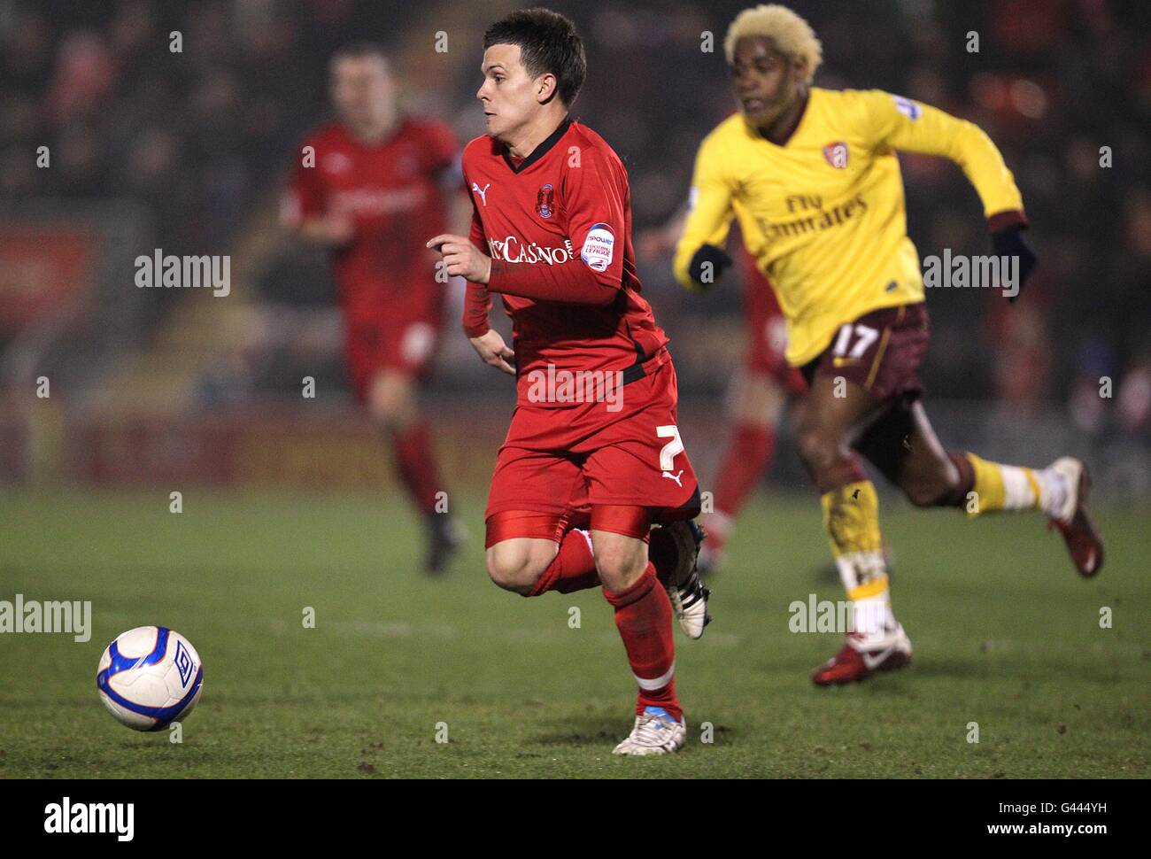 Soccer - FA Cup - Fifth Round - Leyton Orient v Arsenal - Matchroom Stadium Stock Photo