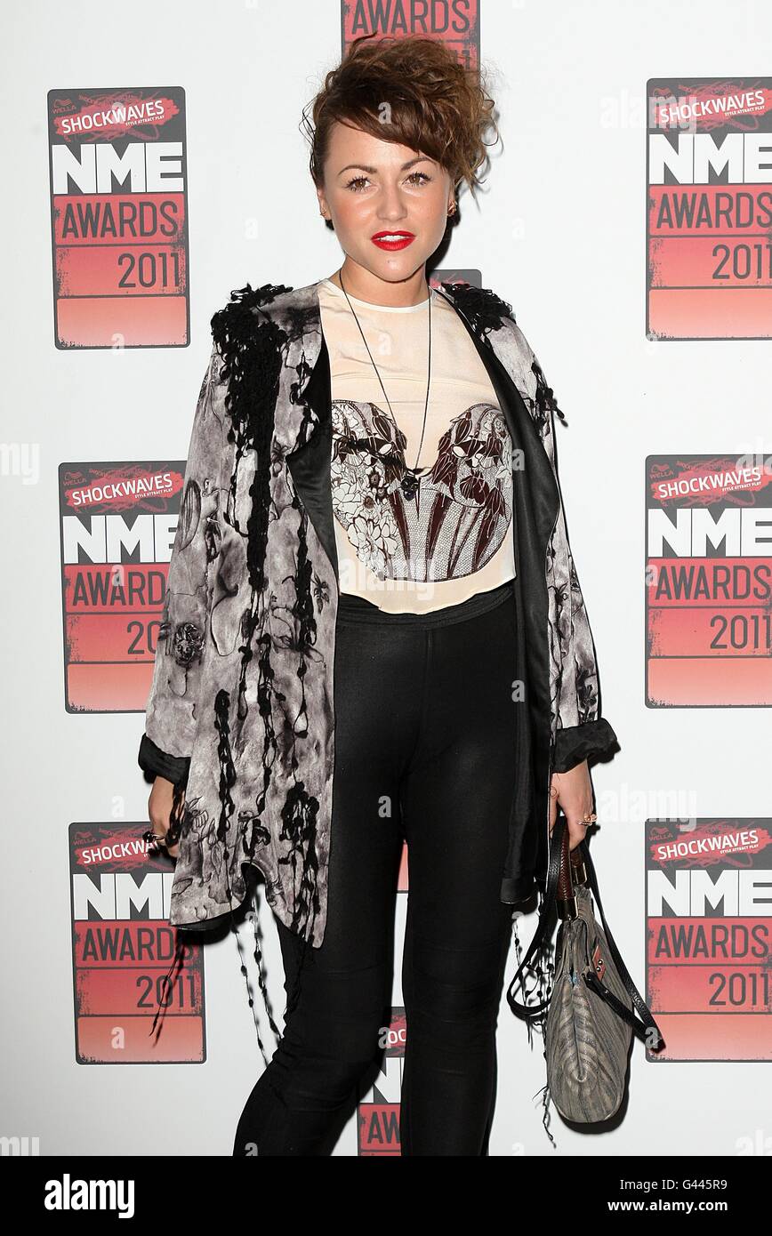 Jaime Winstone arriving for the 2011 Shockwaves NME Awards at the O2 Academy, Brixton, London Stock Photo