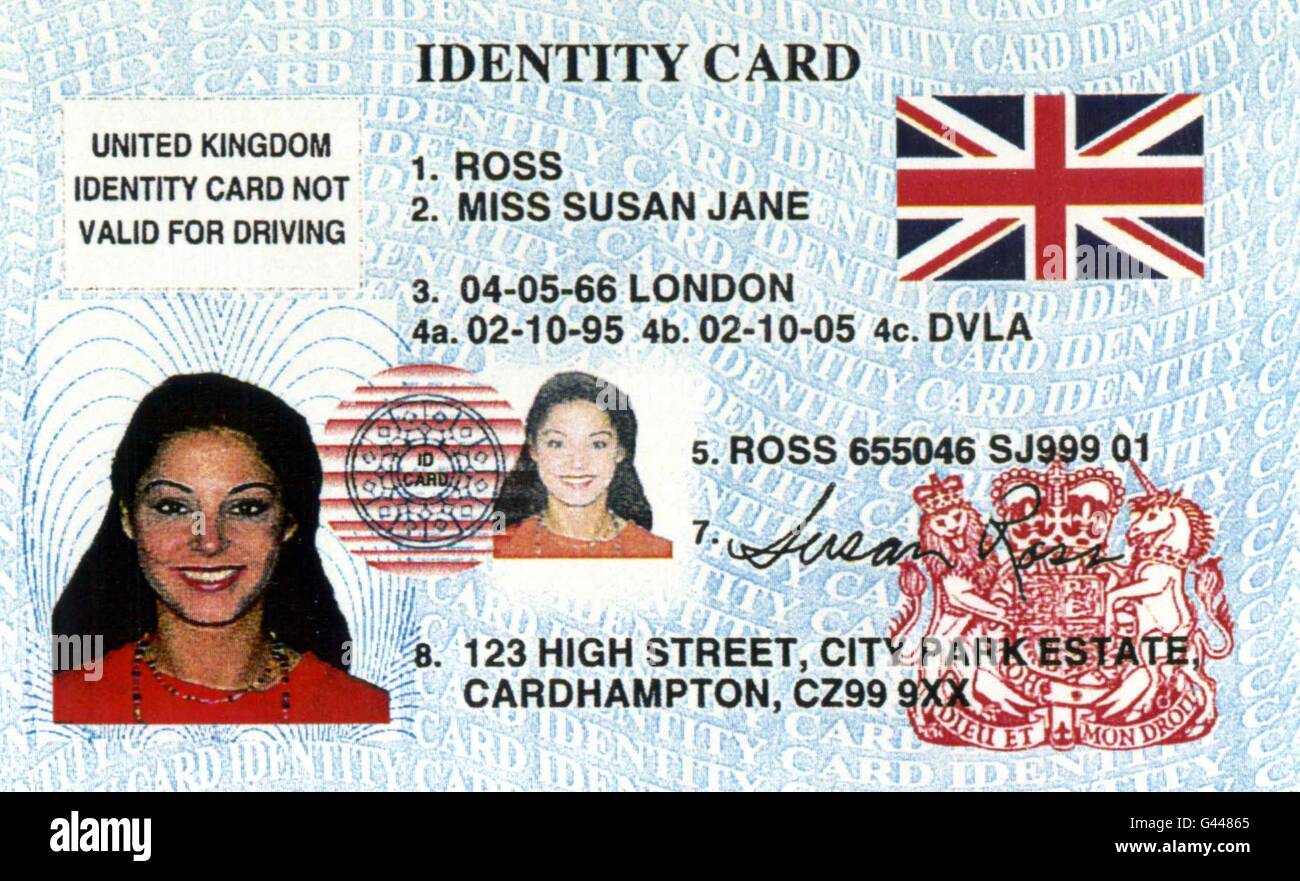 Id uk. Identity Card. United Kingdom Identity Card. United Kingdom ID Card. National Identity Card uk.