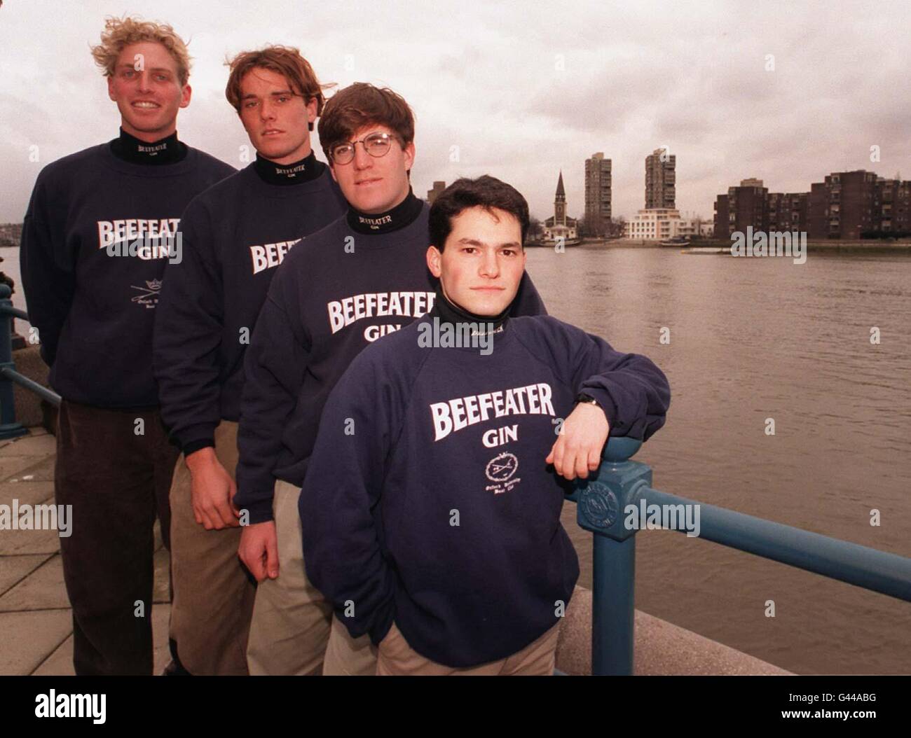 American members oxford 1996 boat race crew hires stock photography