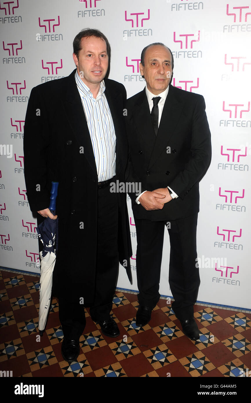 Celebrity chef Gennaro Contaldo (r) attends Jamie Oliver’s Big Night