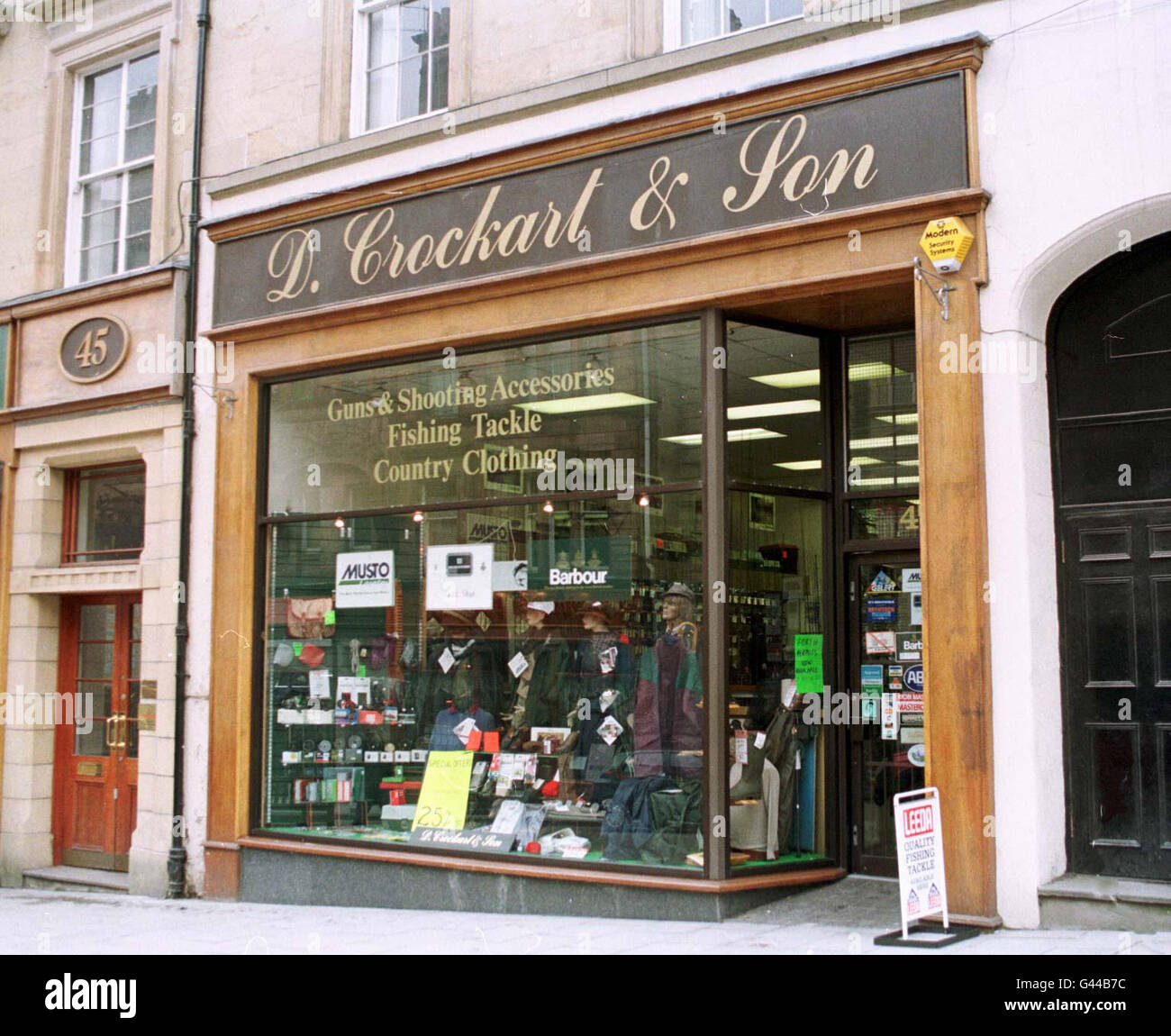 D. Crockart & Son, the gun shop in Stirling where Thomas Hamilton