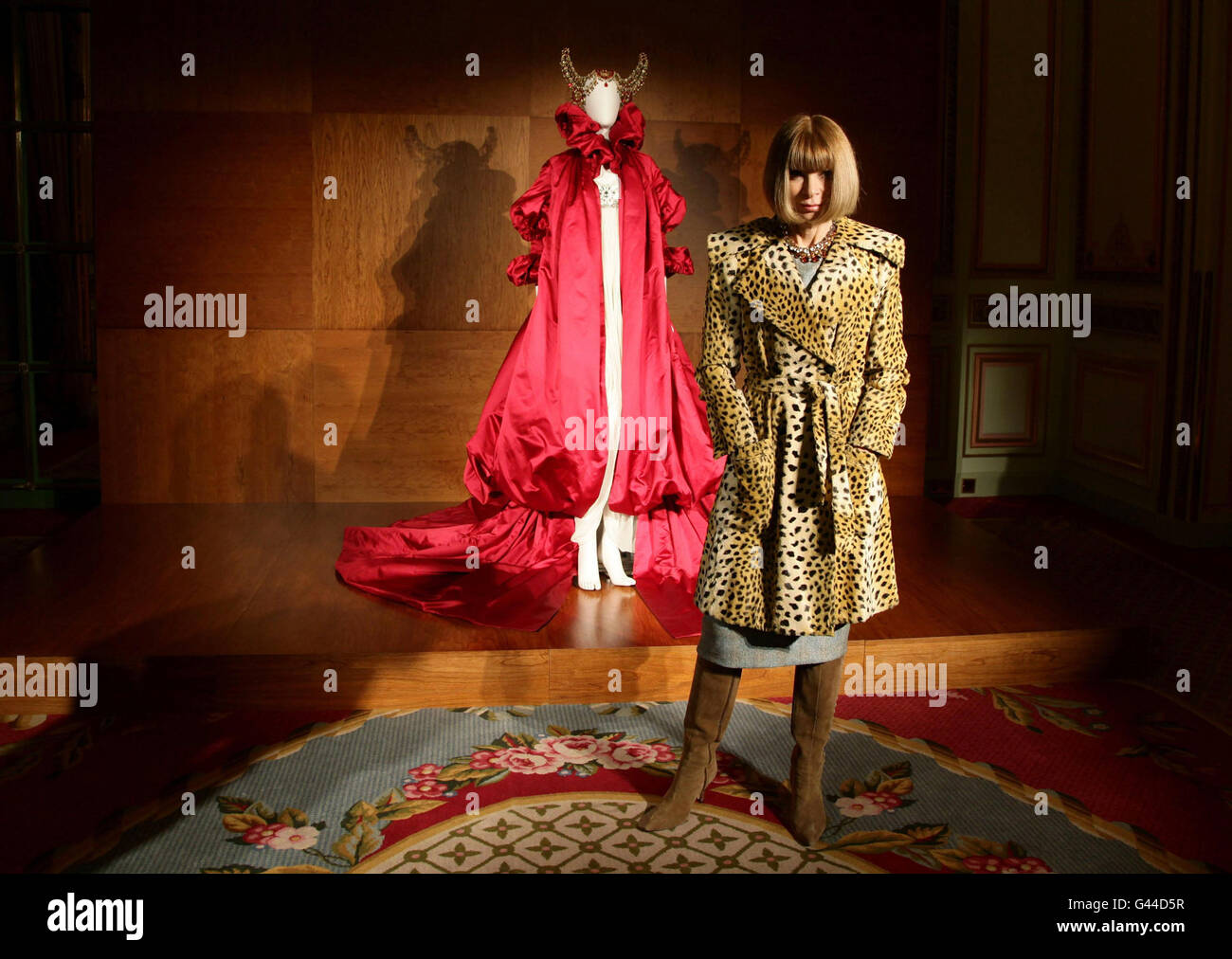 Attending the press presentation of alexander mcqueen hi-res stock  photography and images - Alamy