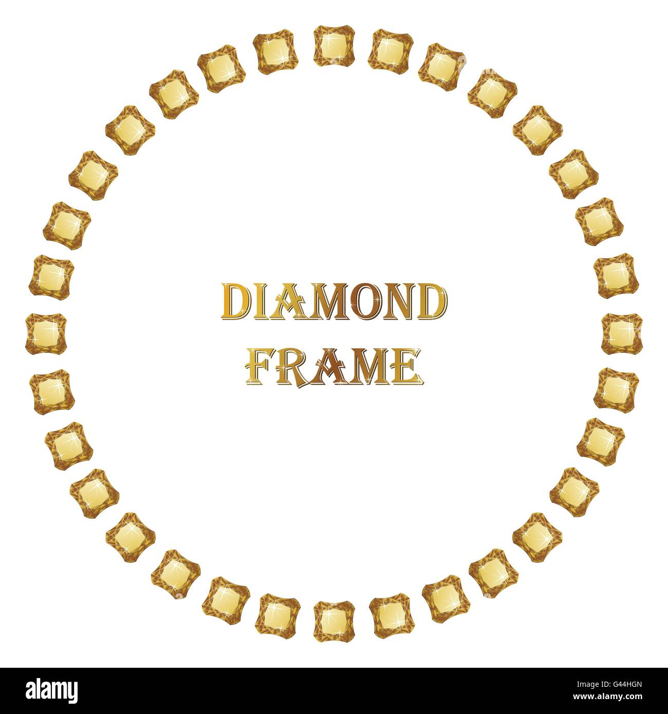 Diamond round frame Stock Vector Image & Art - Alamy