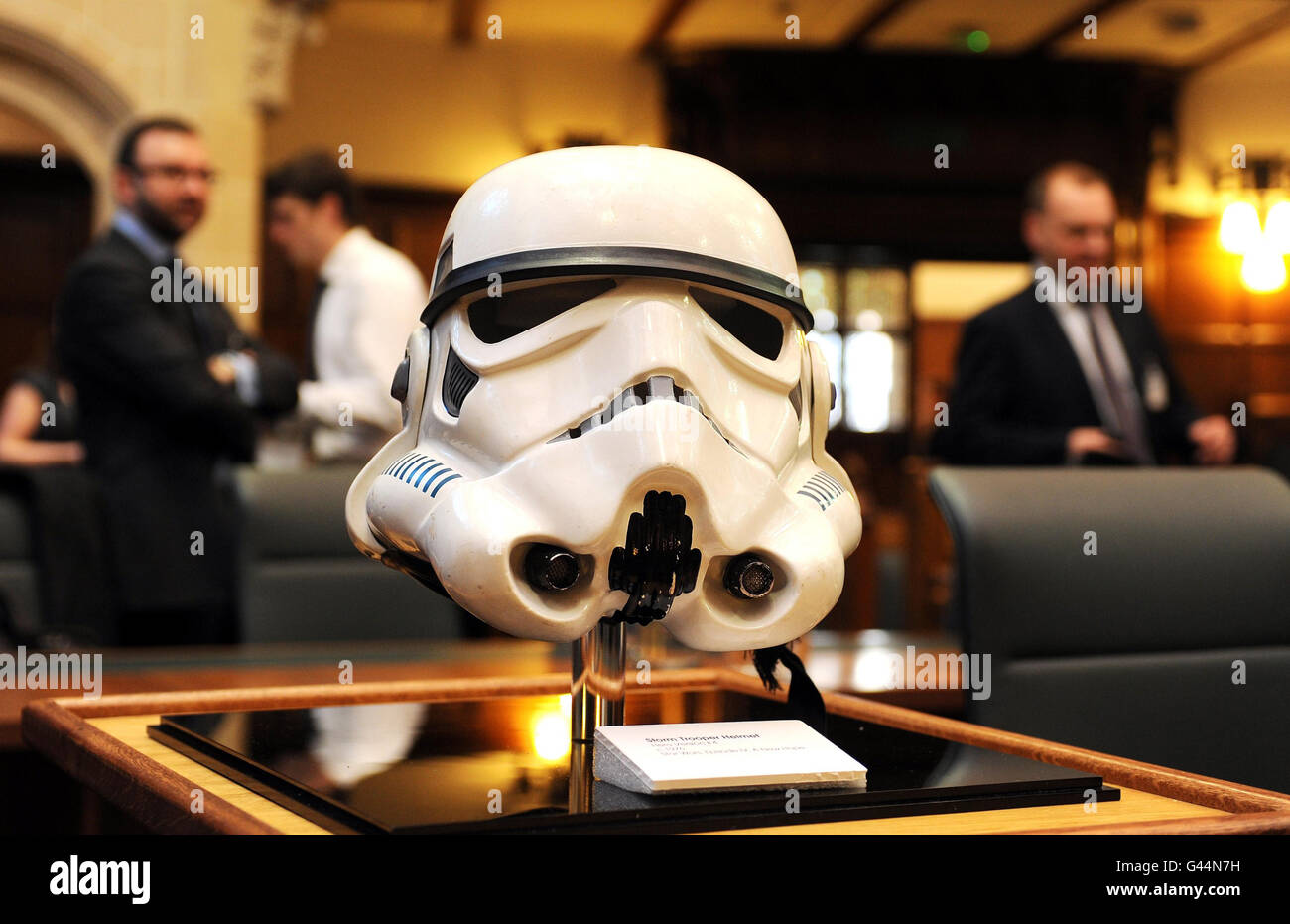 Stormtrooper helmet copyright case Stock Photo Alamy