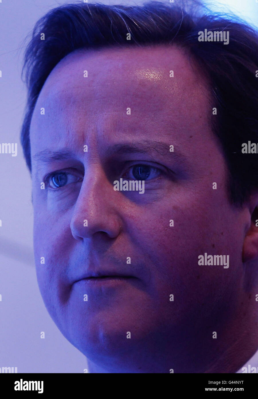 Prime Minister David Cameron is shown around the new Rolls Royce