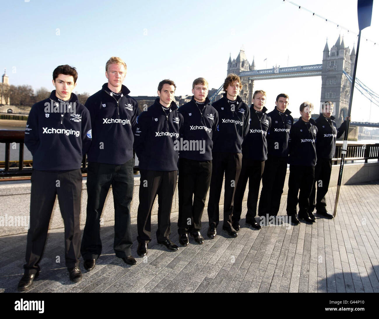 Rowing - The 157th Boat Race Crew Announcement and Weigh In - City Hall Stock Photo