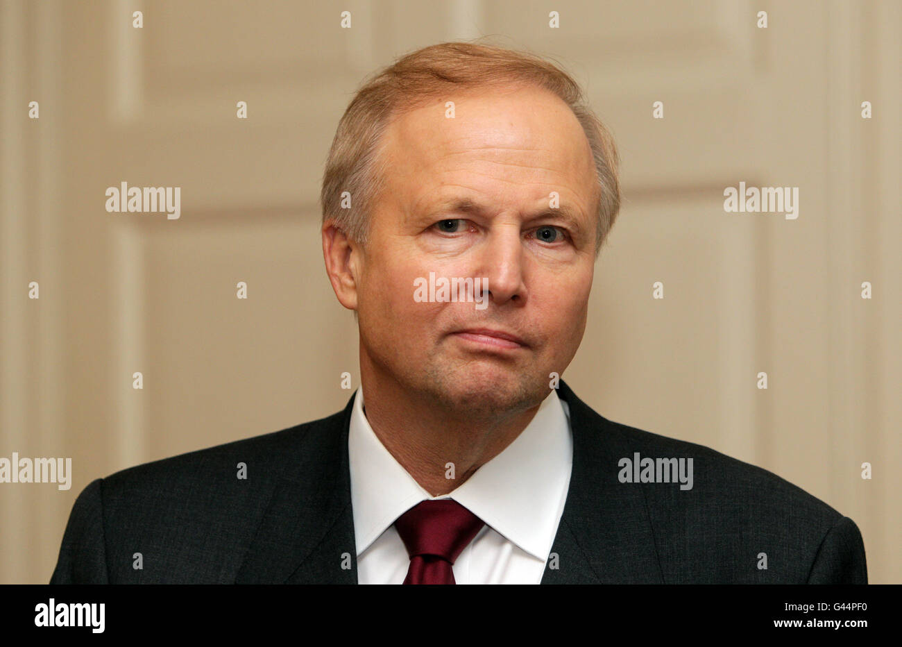 BP in deal with major Indian firm. Robert Dudley, CEO of BP, during a signing ceremony at 11 Downing Street. Stock Photo