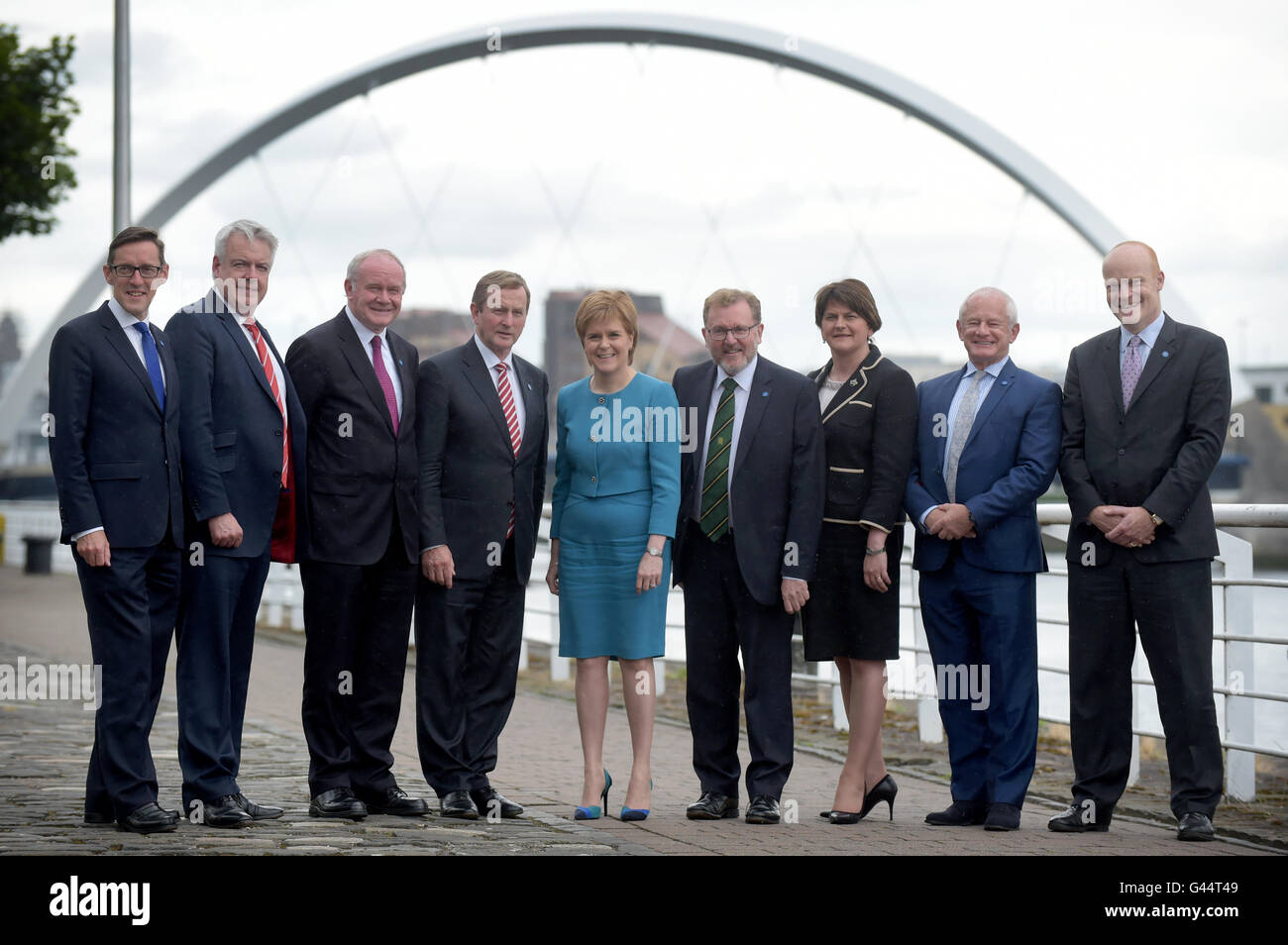 (From the left) Senator Ian Gorst Chief Minister Jersey Government