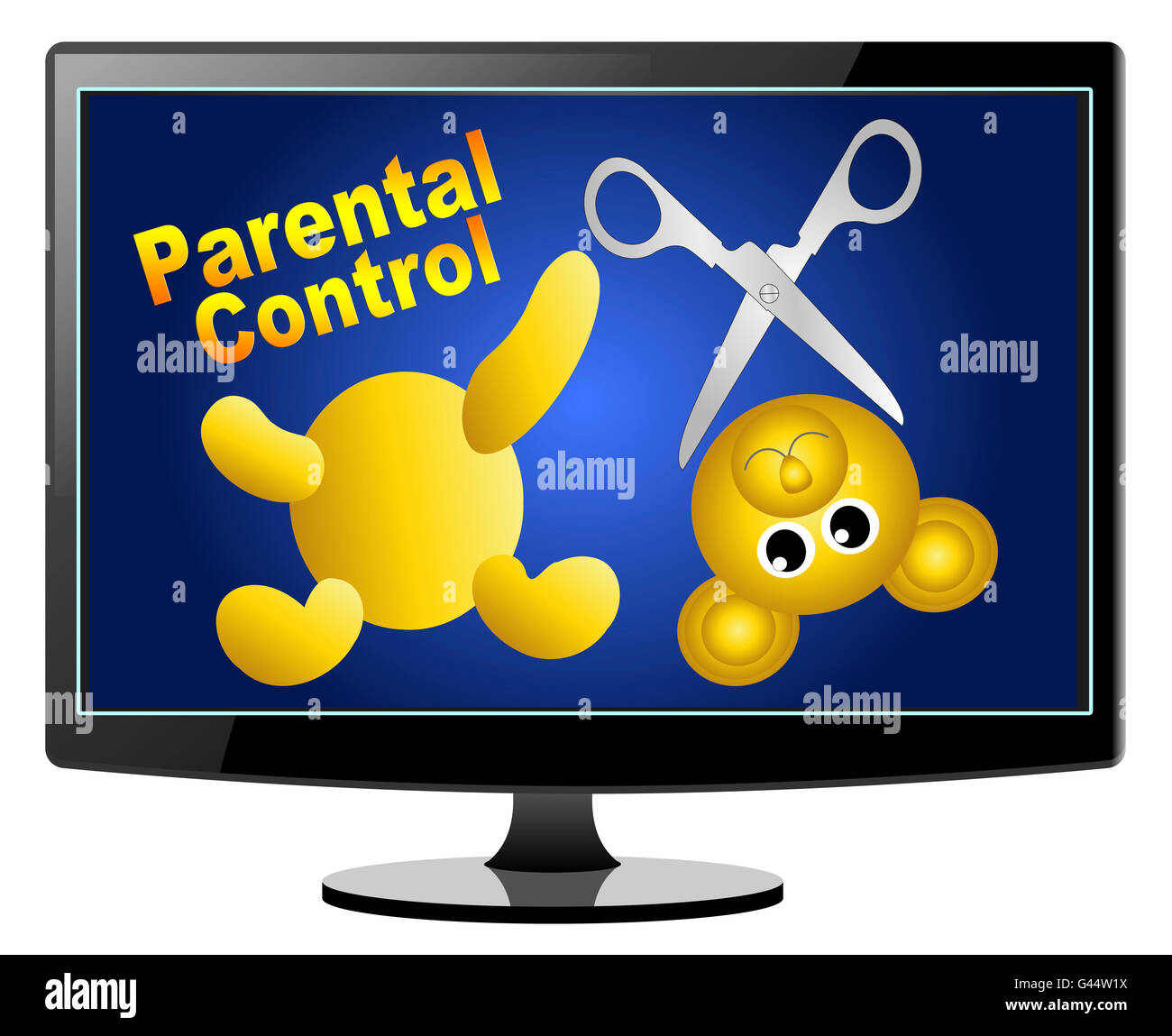 Explicit Content and Parental Control Stock Photo