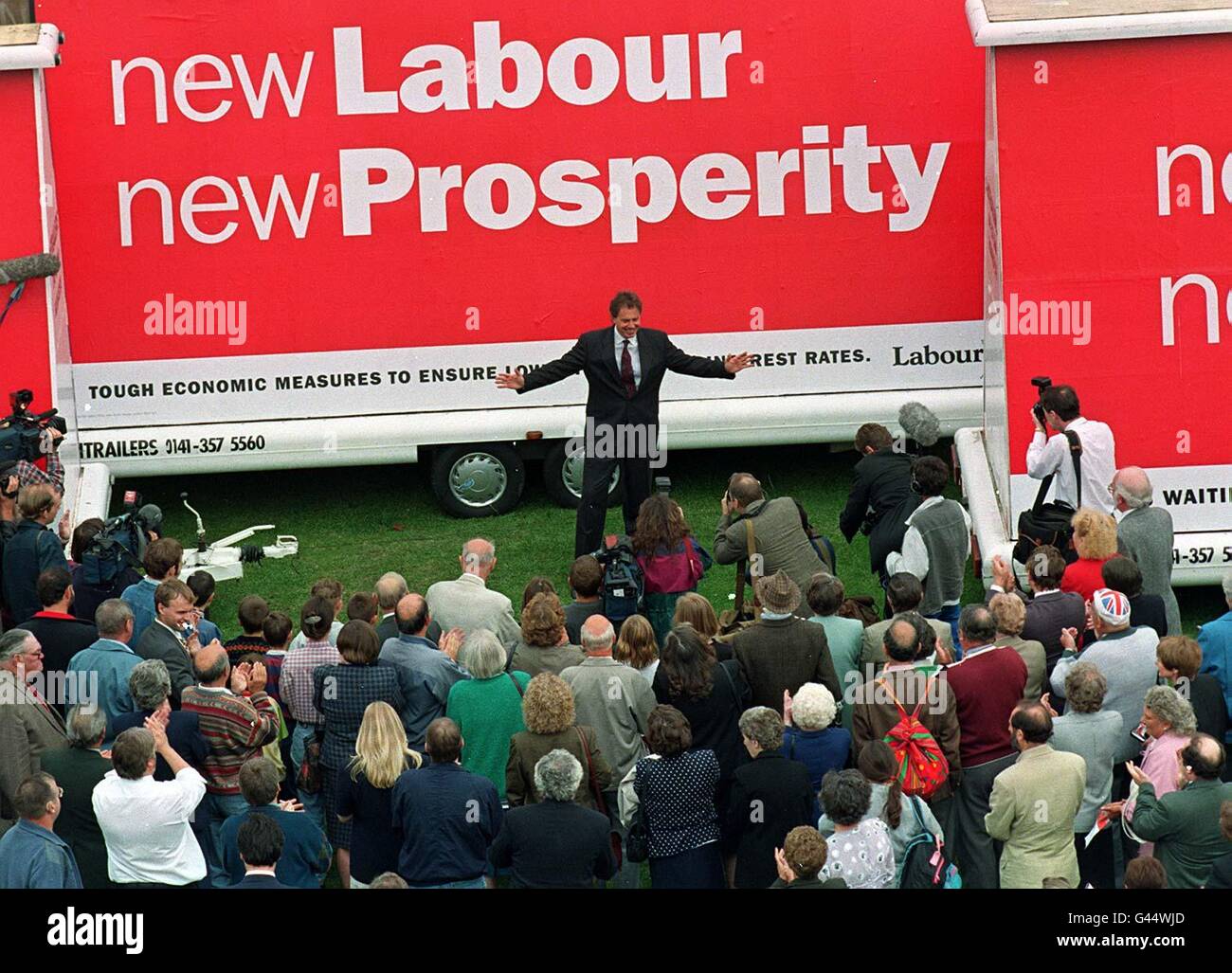 Blair new labour poster hi-res stock photography and images - Alamy