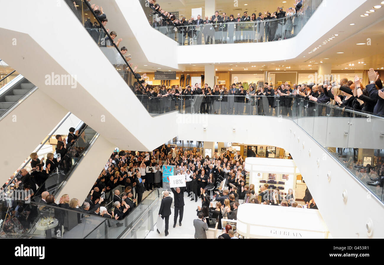 Managing director of john lewis oxford street hires stock photography