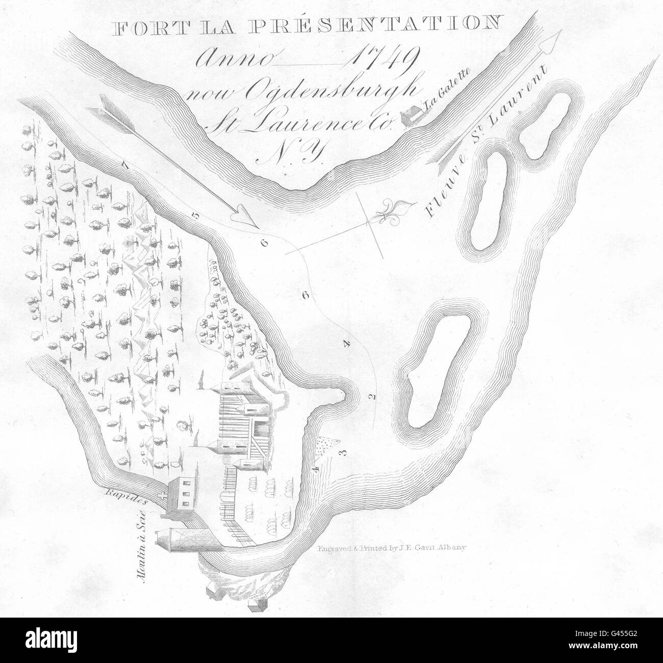 Map of ogdensburg new york Black and White Stock Photos & Images Alamy