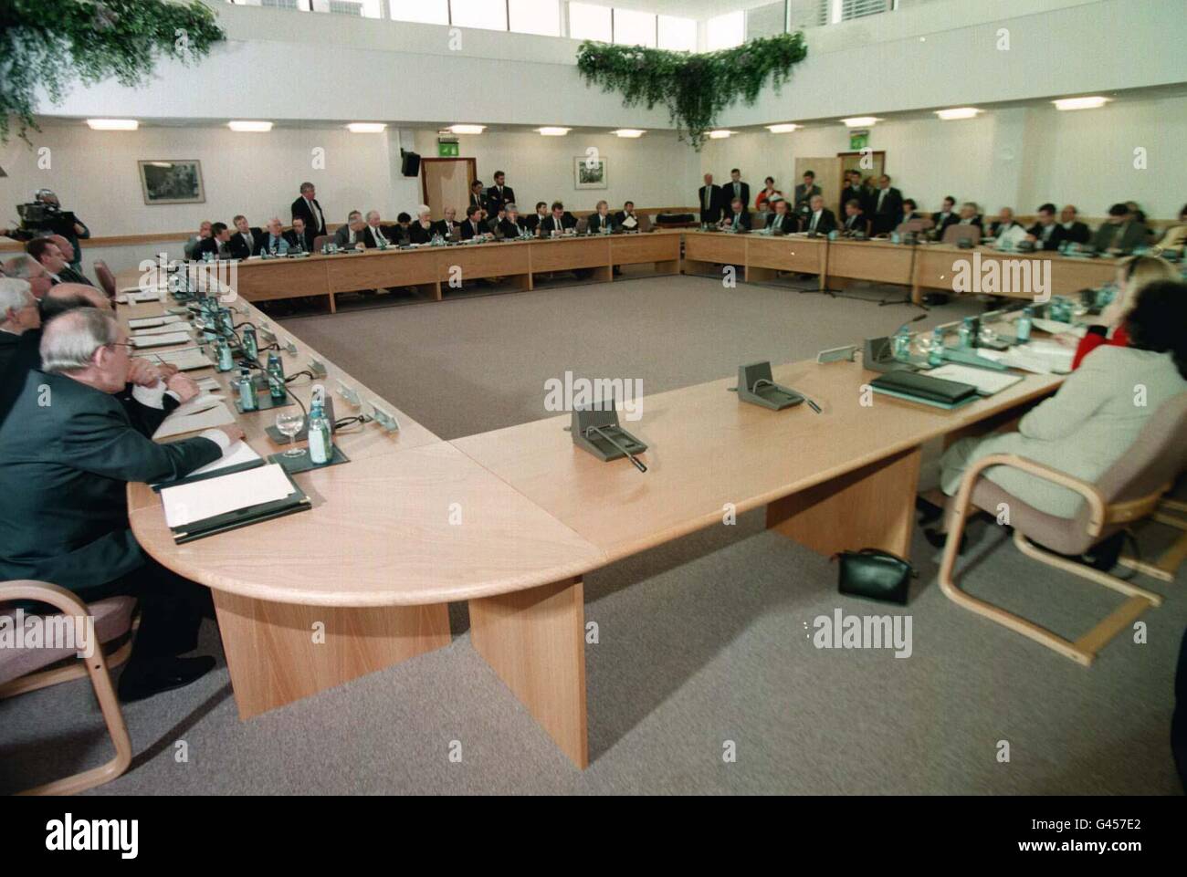 All Party Talks Stormont Stock Photo Alamy