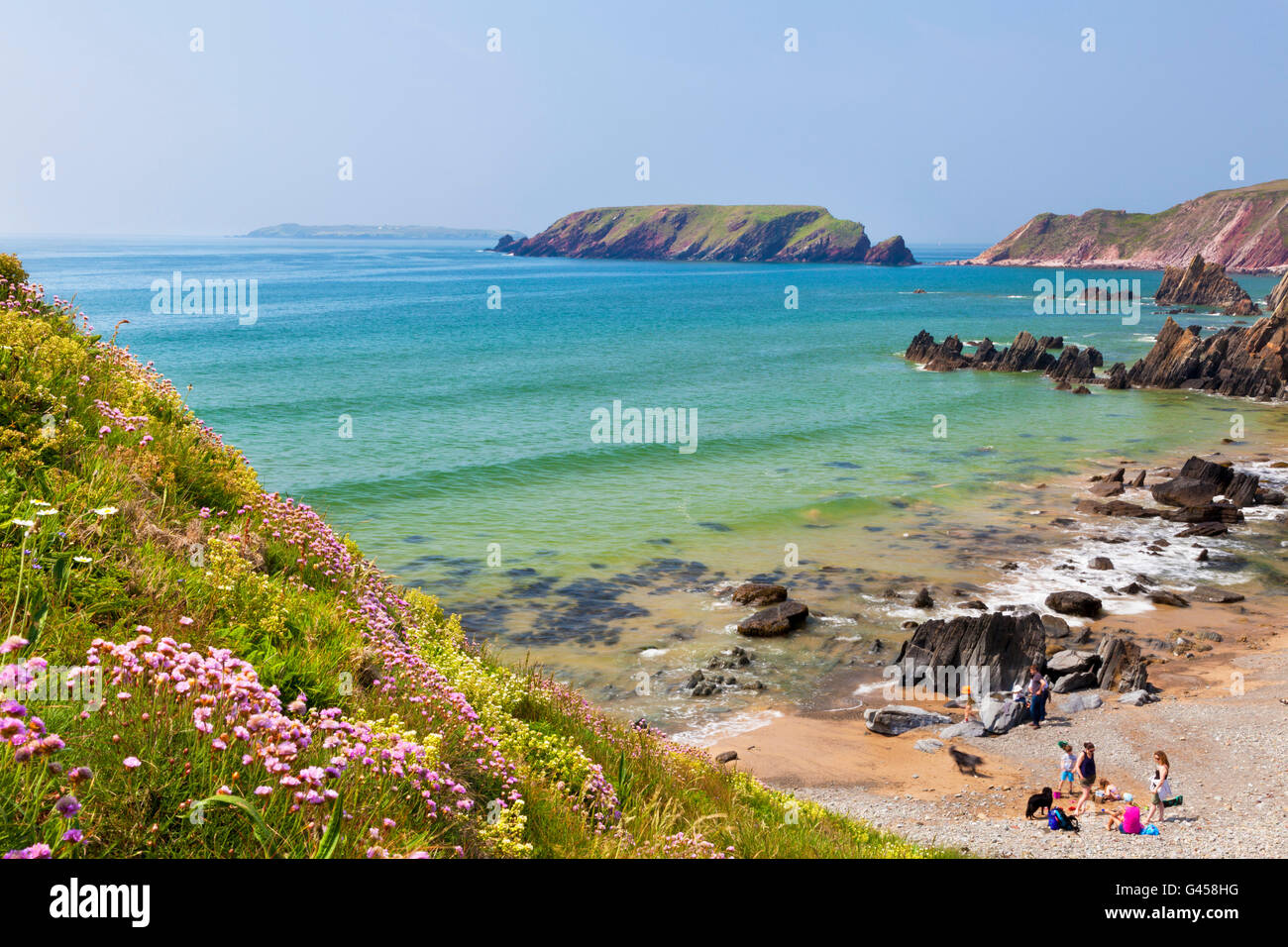 Marloes Sands, Pembrokeshire, Wales, UK Stock Photo
