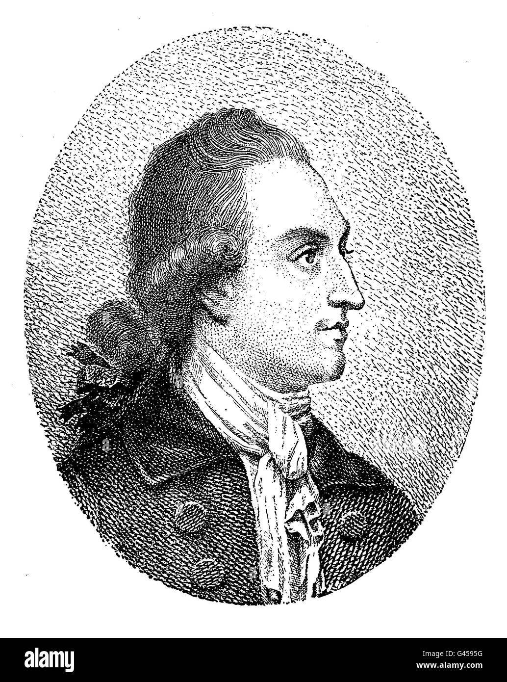Johann Wolfgang von Goethe portrait Stock Photo