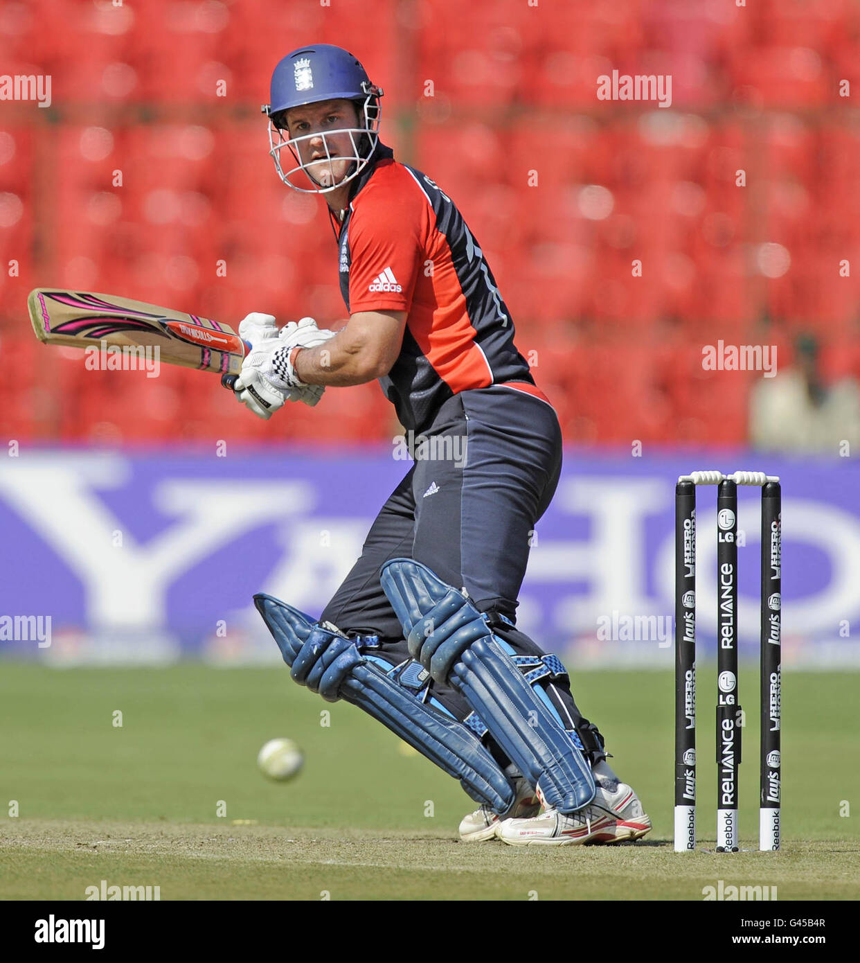 England captain Andrew Strauss in action during the ICC Cricket World ...