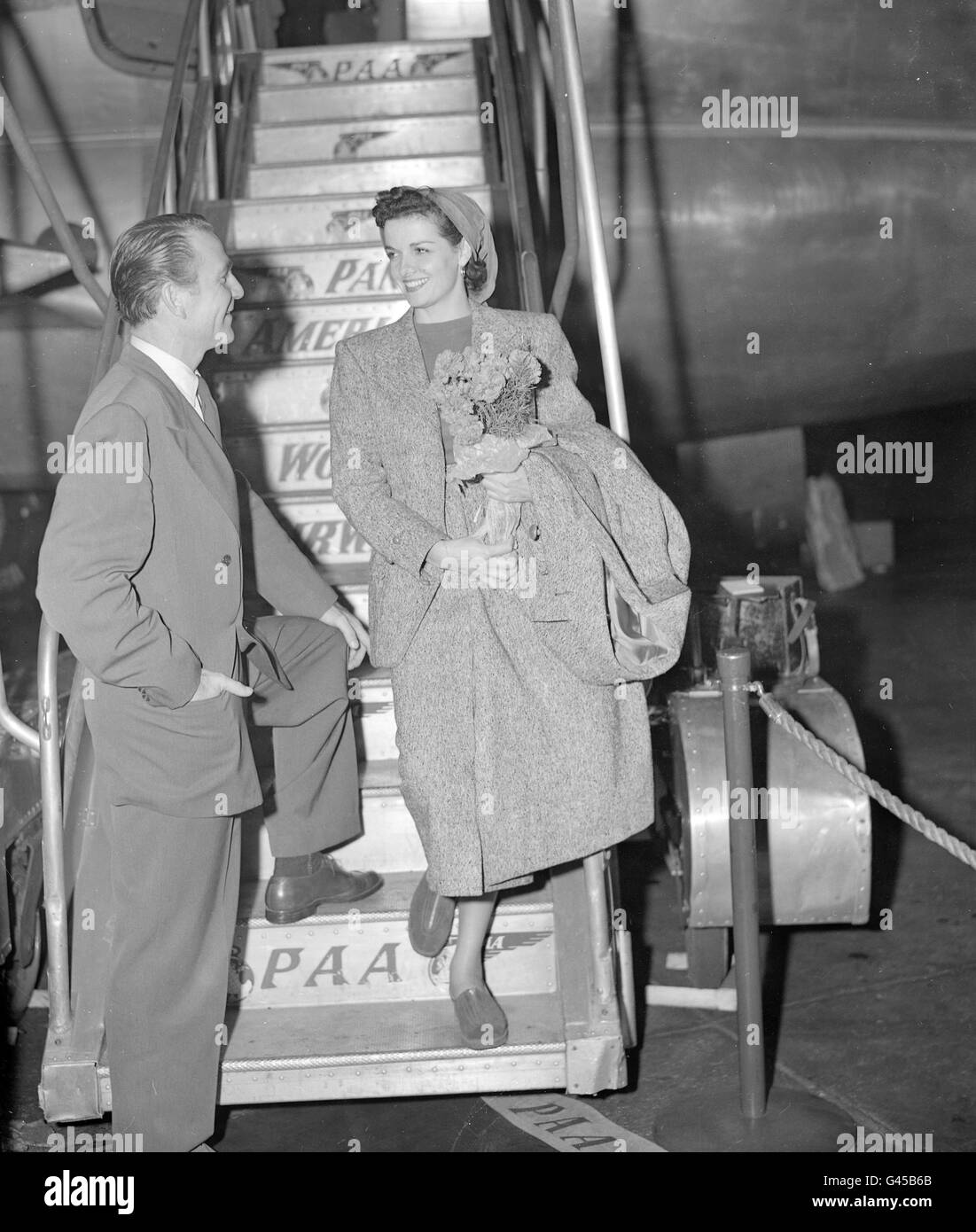 Entertainment Jane Russell Heathrow Airport Stock Photo Alamy