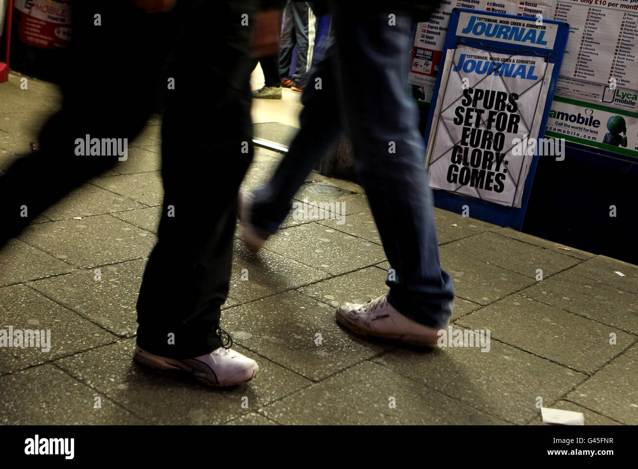 Soccer - UEFA Champions League - Round of 16 - Second Leg - Tottenham Hotspur v AC Milan - White Hart Lane Stock Photo