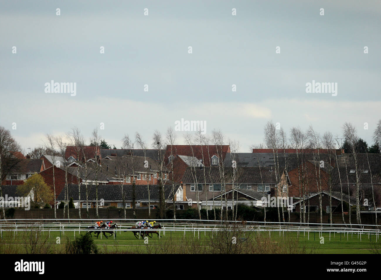 Horse Racing - Leicester Racecourse Stock Photo
