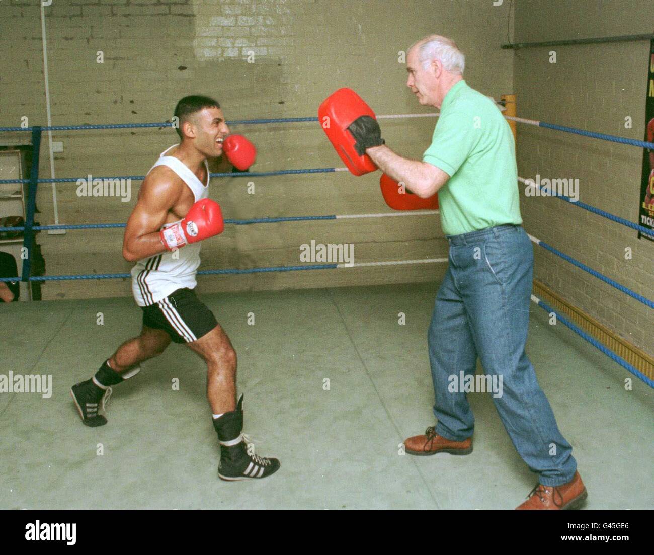 Boxing Prince Naseem trains Stock Photo Alamy