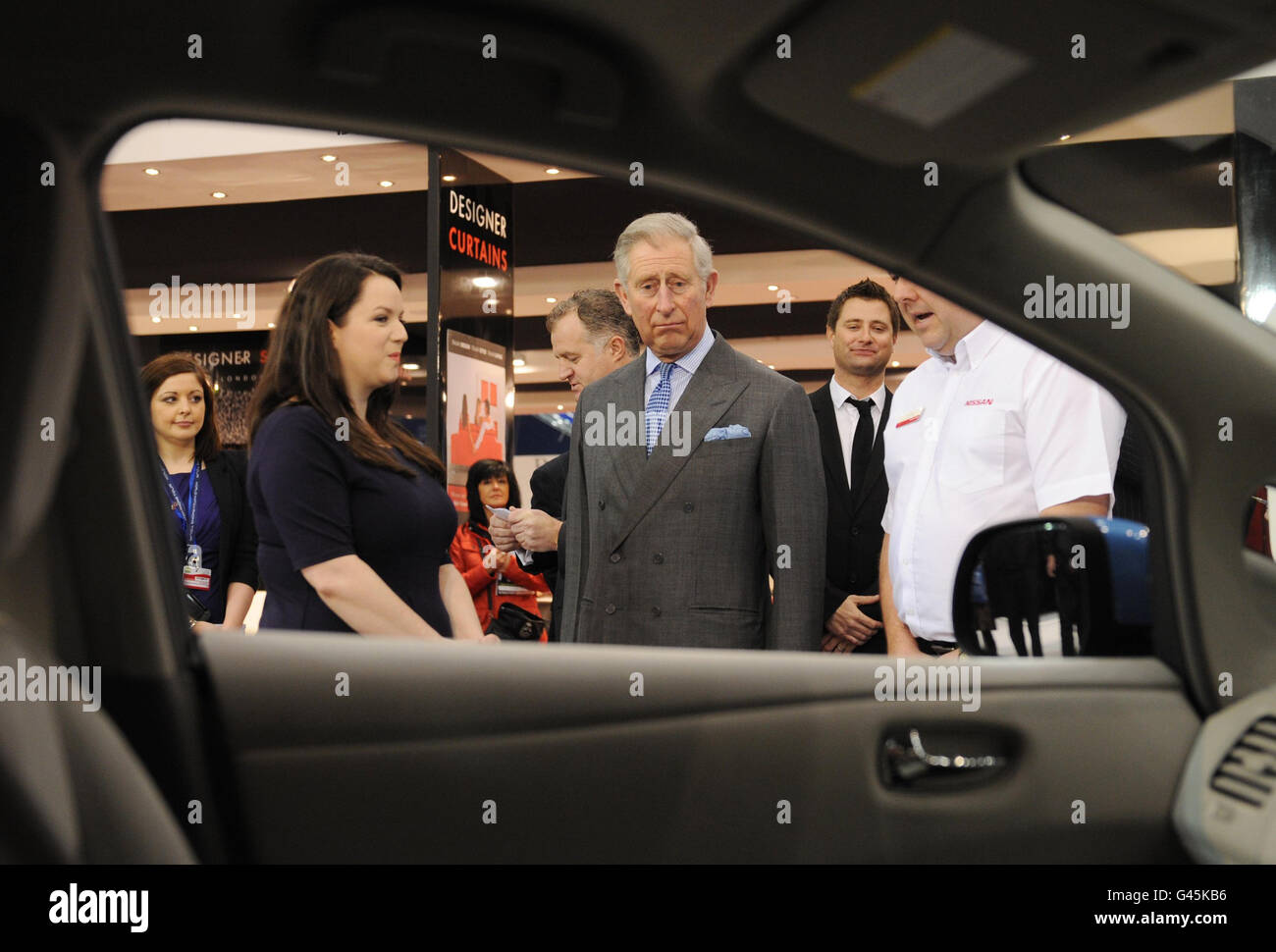 The Prince of Wales visits the Ideal Home Show Stock Photo