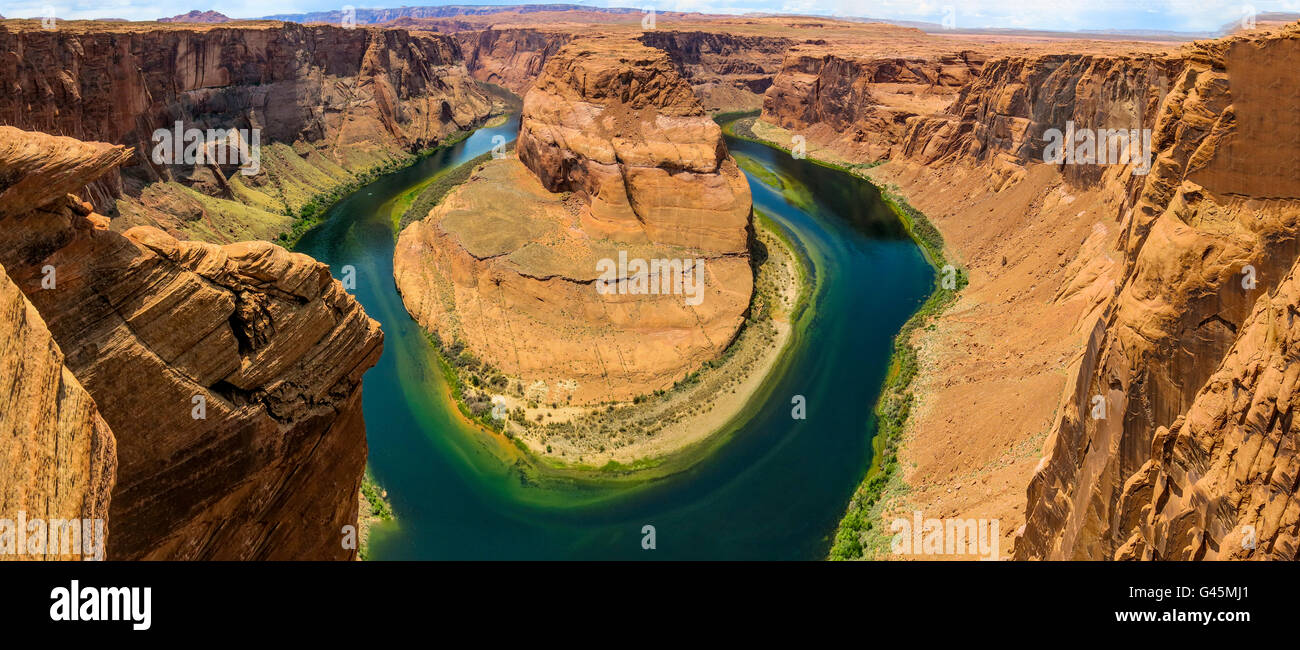 Horseshoe Bend, Colorado River in Arizona, USA Stock Photo