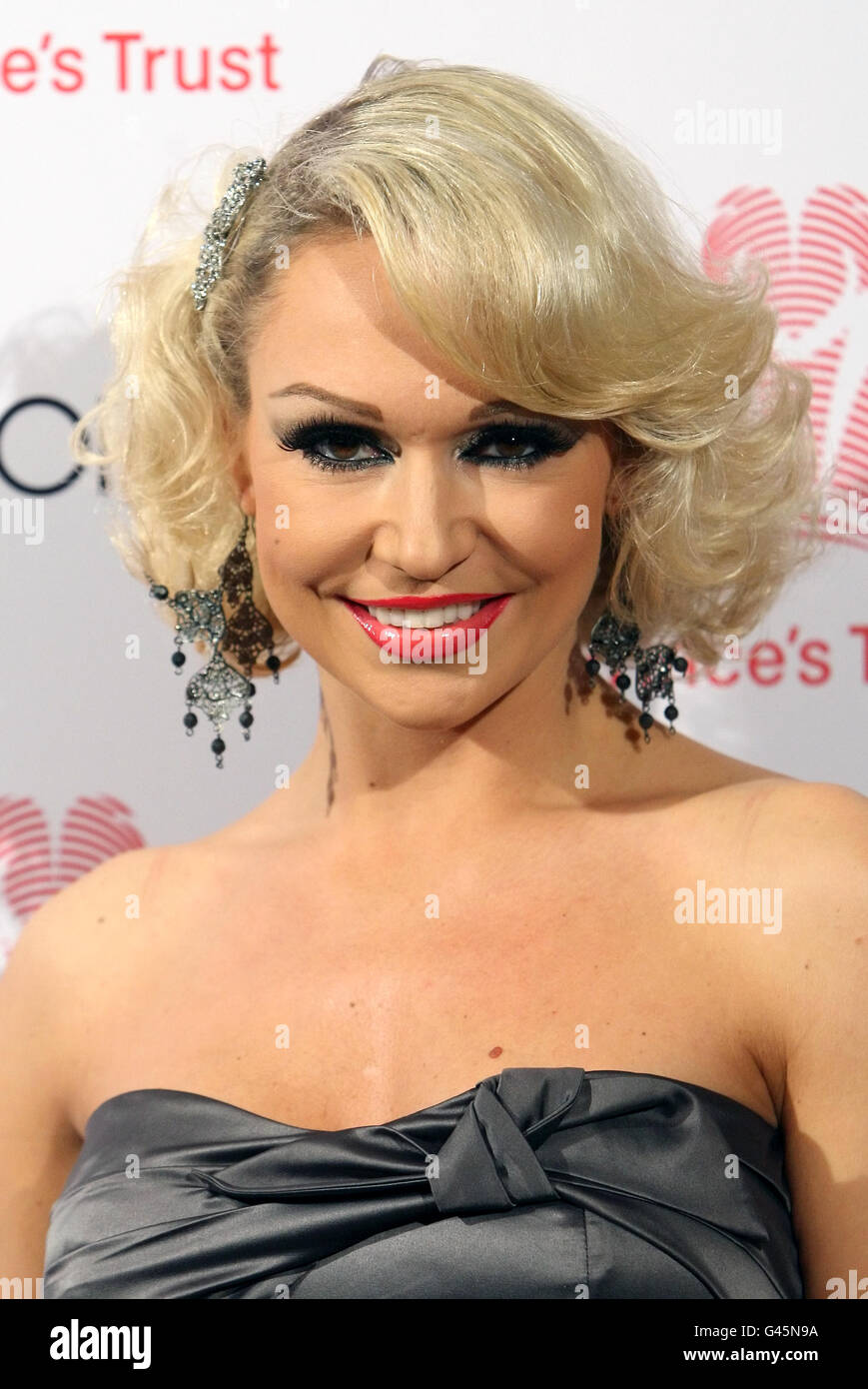 Kristina Rihanoff arrive at the Prince's Trust Spring Ball, at the Hurlingham Club, in south west London. Stock Photo