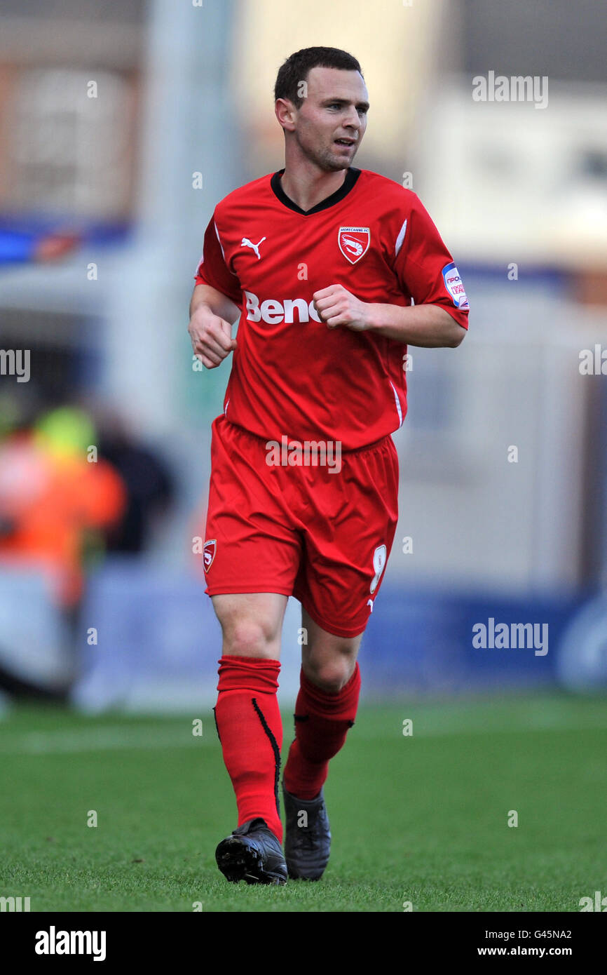 Soccer - npower Football League Two - Chesterfield v Morecambe - b2net Stadium. Gary Hunter, Morecambe Stock Photo