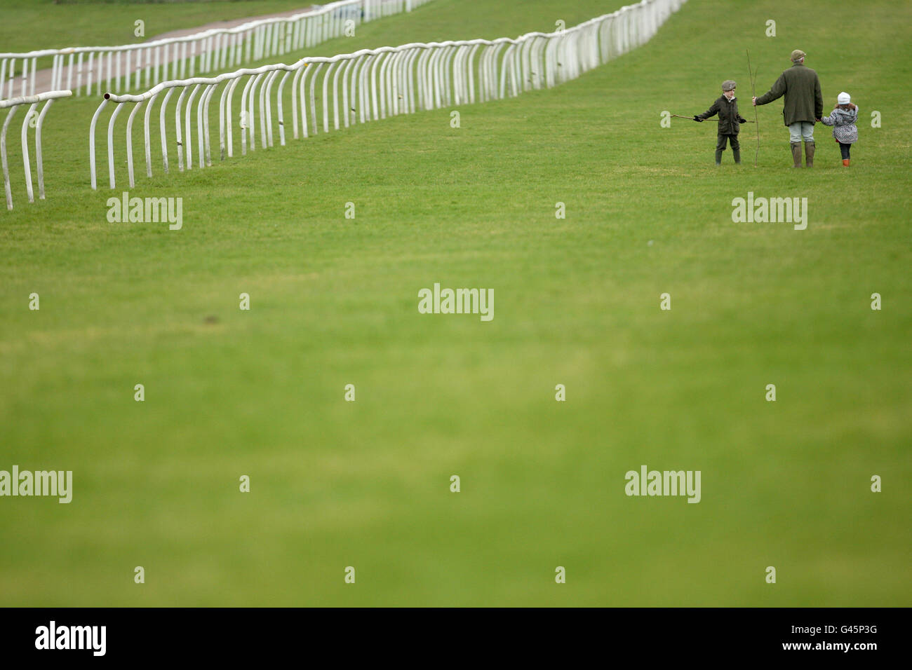Horse Racing - Leicester Racecourse Stock Photo