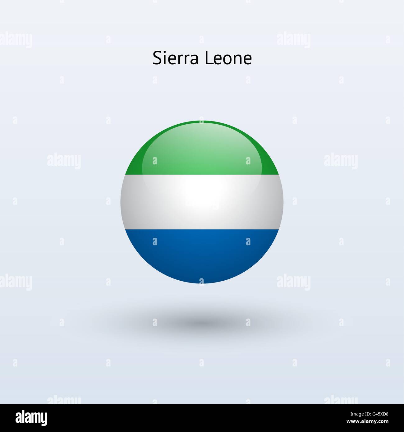 Sierra Leone round flag. Vector illustration Stock Vector Image & Art ...