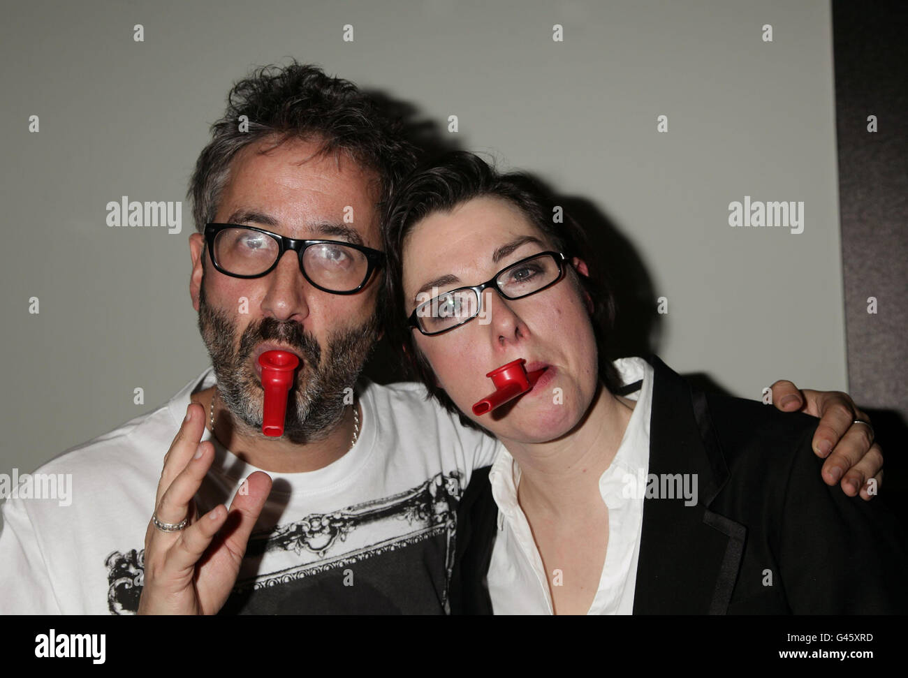 Comic Relief kazoo ensemble Stock Photo Alamy