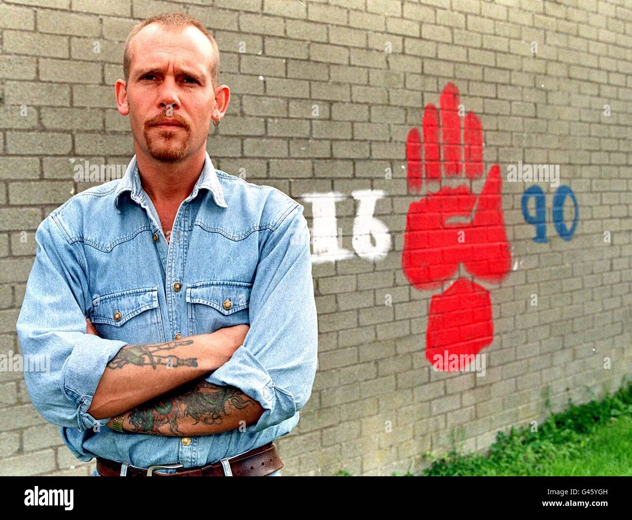 Ulster loyalist Billy Wright Stock Photo - Alamy