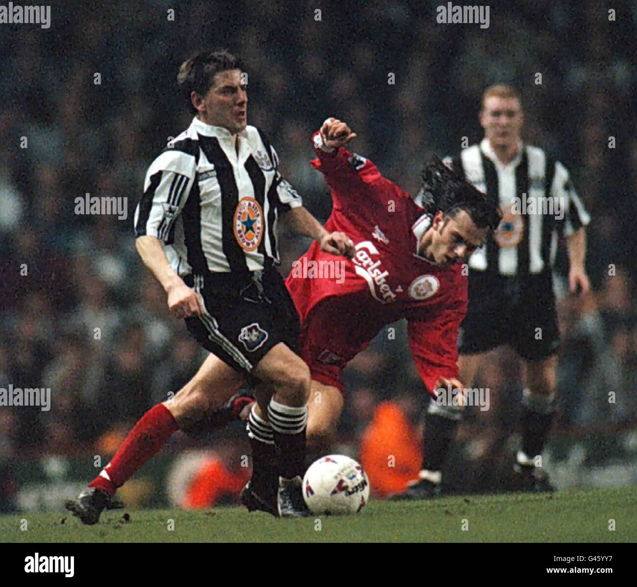 Liverpool V Newcastle Beardsley Stock Photo