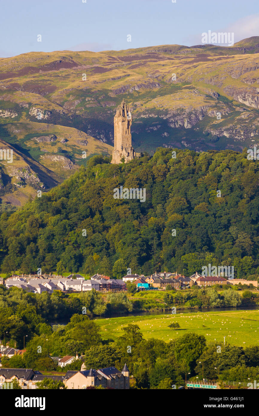 STIRLING, SCOTLAND - Wallace Monument, commemorating Sir William Wallace. Stock Photo