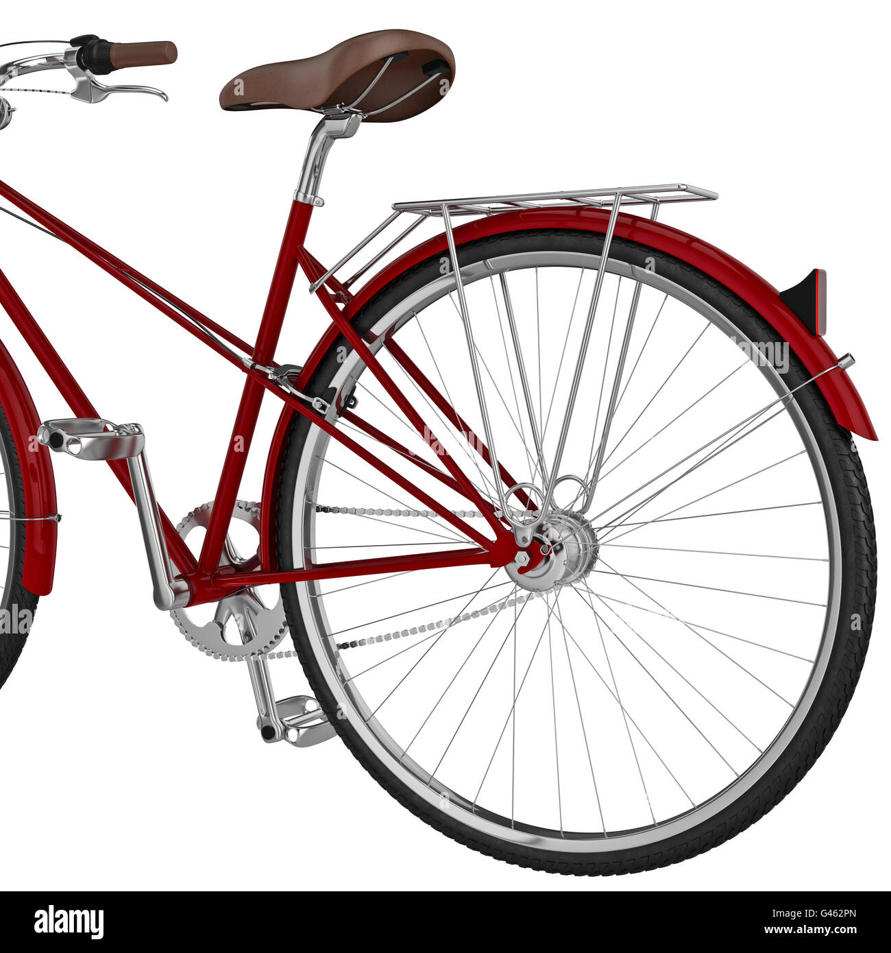 Rearwheel bicycle. 3D graphic Stock Photo Alamy