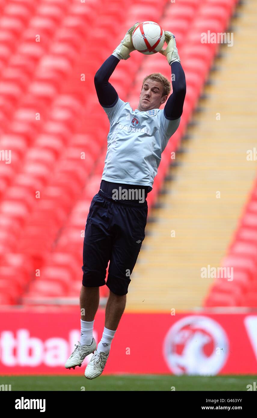 Soccer - International Friendly - England v Ghana - England Training - Wembley Stadium. Joe Hart, England goalkeeper Stock Photo