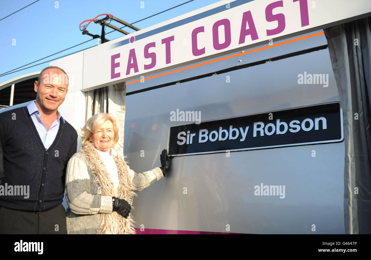 Alan Shearer And Sir Bobby Robson s Widow Lady Elsie Robson At The 