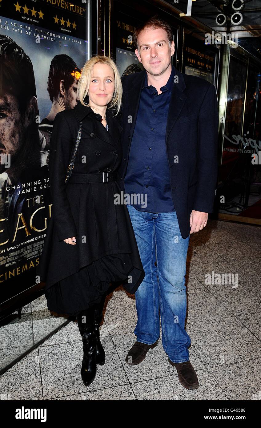 Gillian Anderson and husband Clyde Klotz arriving for the UK Premiere