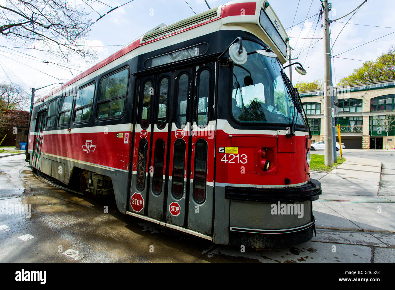 Toronto Transit Commission Streetcar Toronto Ontario Canada Stock Photo